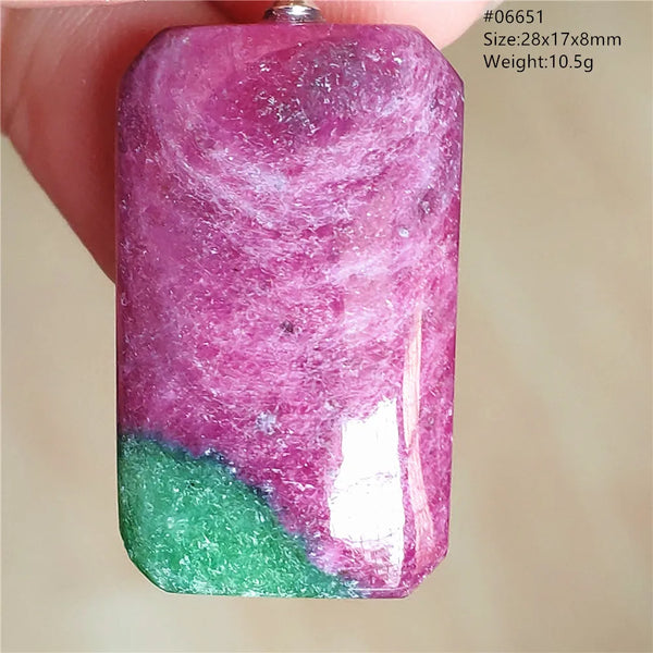 Red Ruby Zoisite Pendant-ToShay.org
