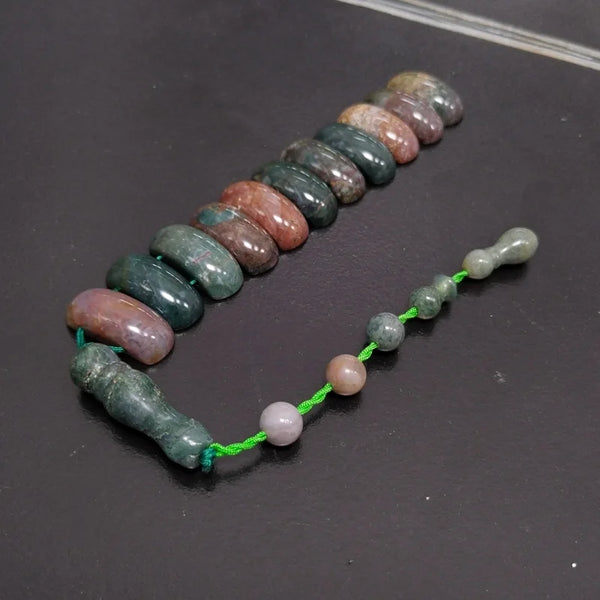 Green Agate Bead Tasbih-ToShay.org