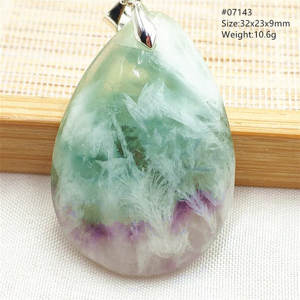 Green Blue Fluorite Pendant-ToShay.org