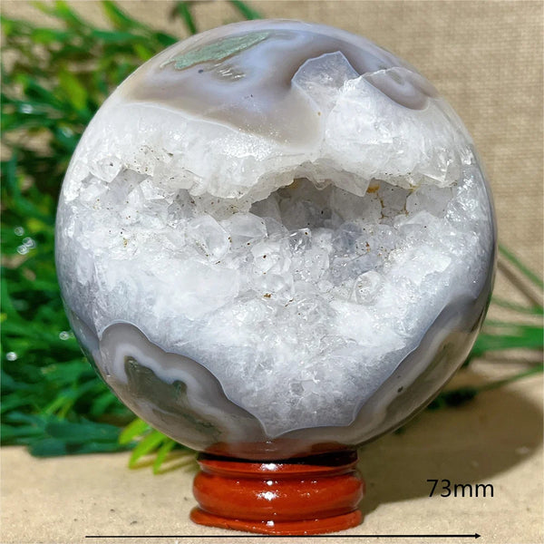 Green Moss Agate Ball-ToShay.org
