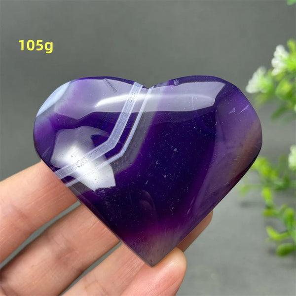Purple Agate Heart-ToShay.org