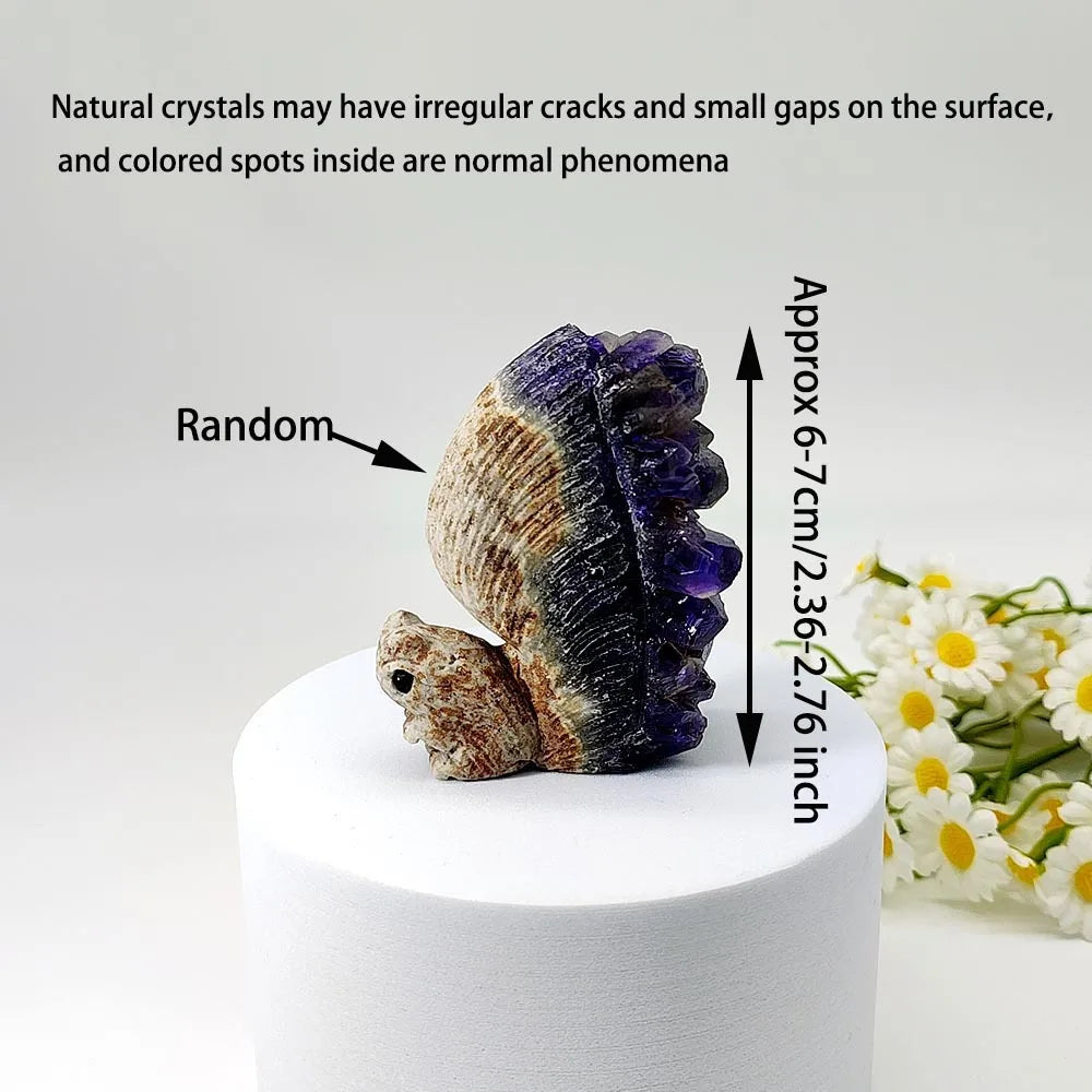 Purple Amethyst Cluster Squirrel-ToShay.org