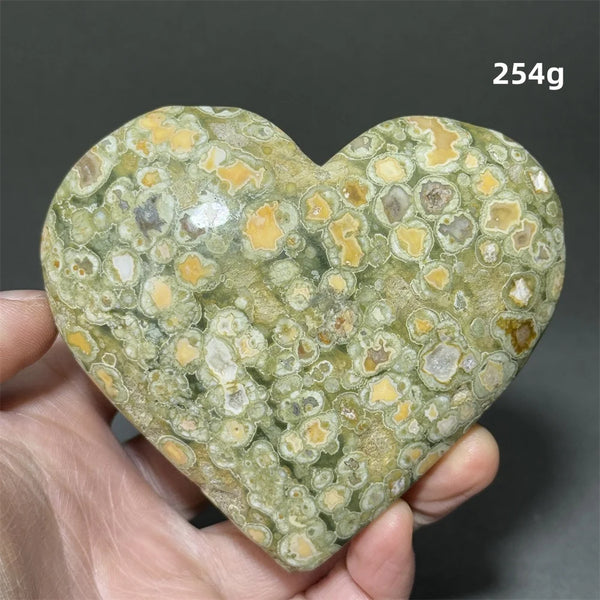 Green Rainforest Jasper Heart-ToShay.org