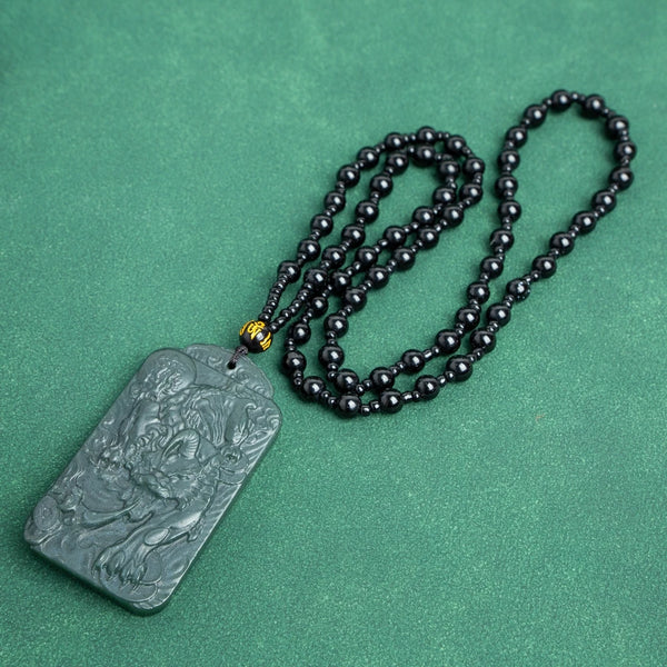 Green Jade Pixiu Pendant-ToShay.org