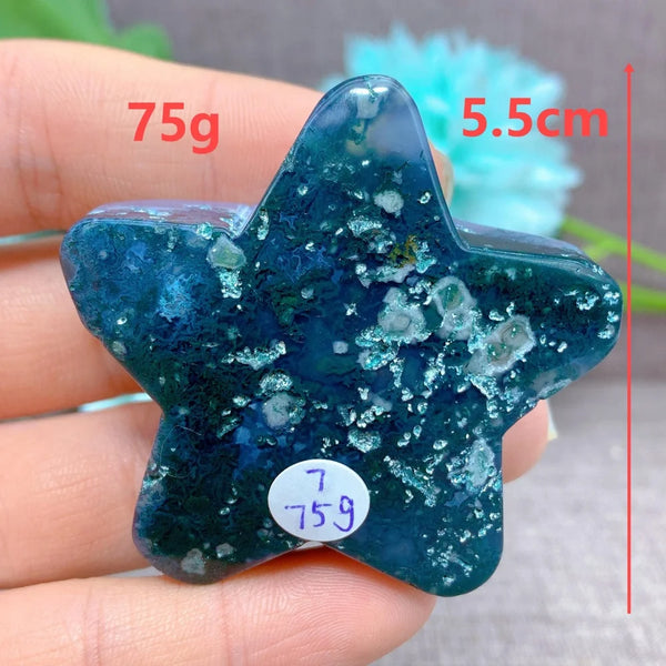 Green Moss Agate Star-ToShay.org