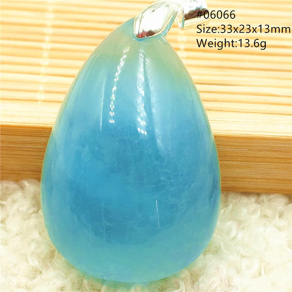 Blue Aquamarine Pendant-ToShay.org
