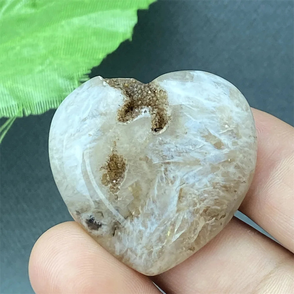 Black Agate Geode Heart-ToShay.org
