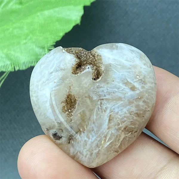 Black Agate Geode Heart-ToShay.org
