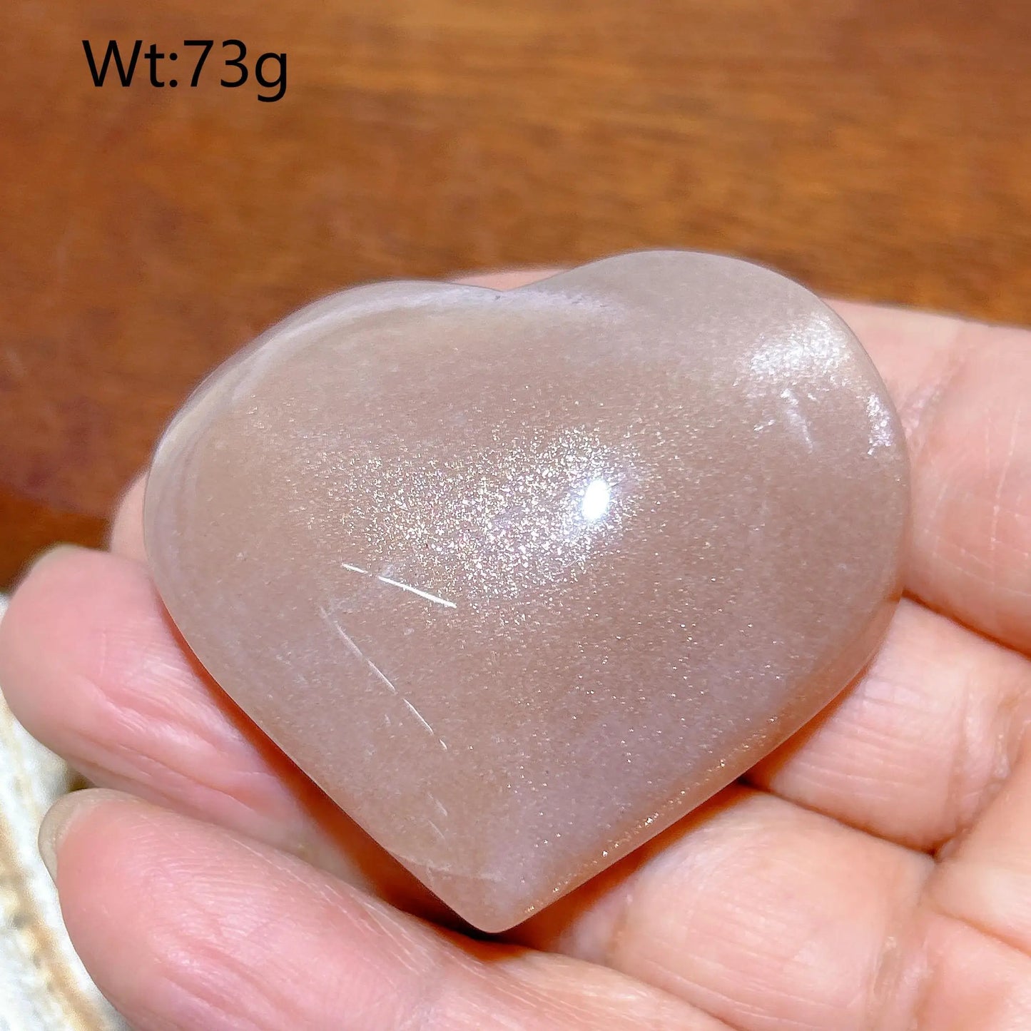 Orange Sunstone Heart-ToShay.org