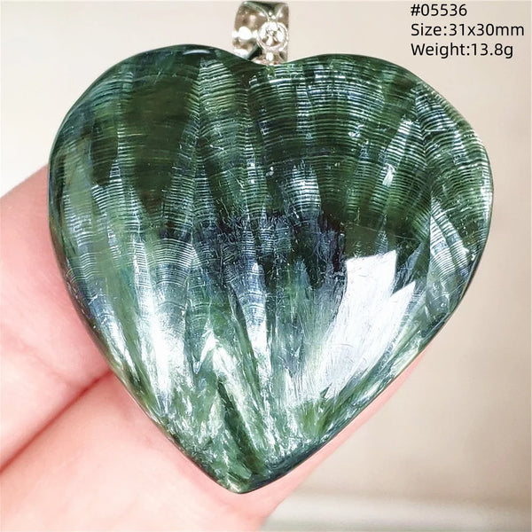 Green Seraphinite Pendant-ToShay.org