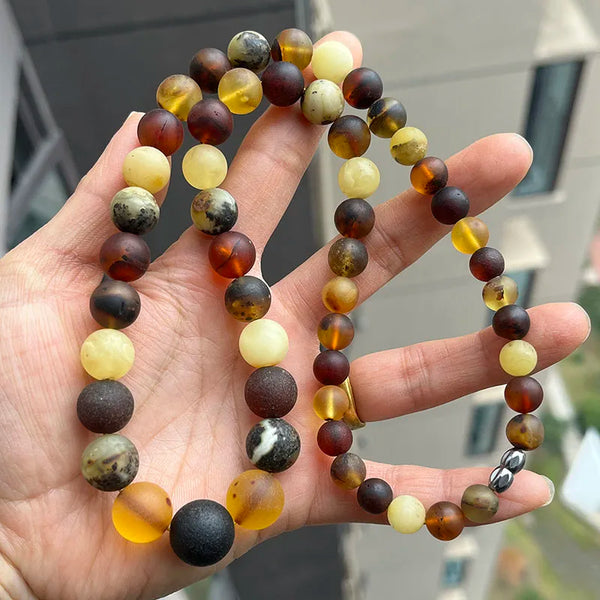Yellow Amber Bead Bracelets-ToShay.org