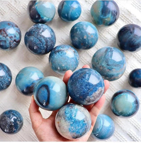Blue Trolleite Crystal Ball-ToShay.org