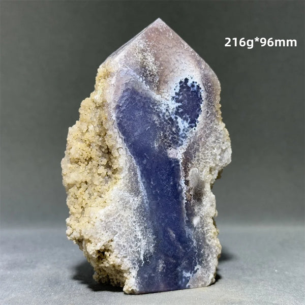 Purple Grape Agate Quartz Tower-ToShay.org