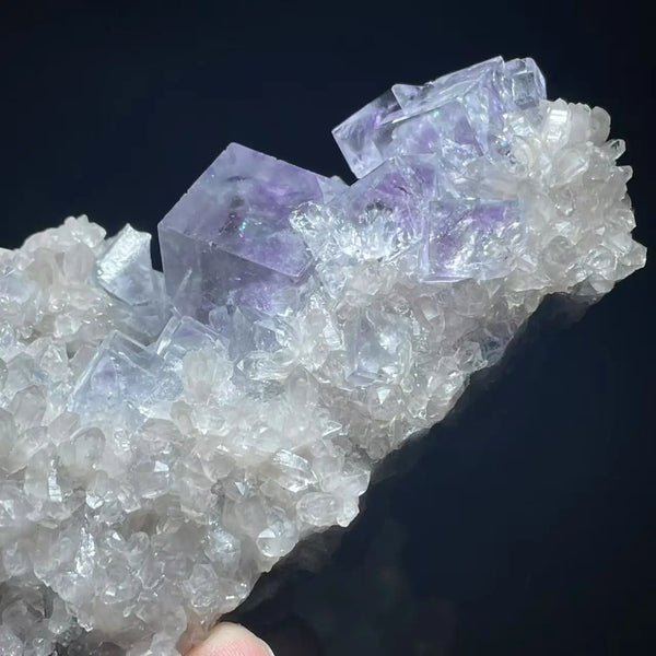 Purple Phantom Fluorite Crystal-ToShay.org