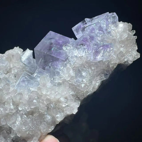 Purple Phantom Fluorite Crystal-ToShay.org