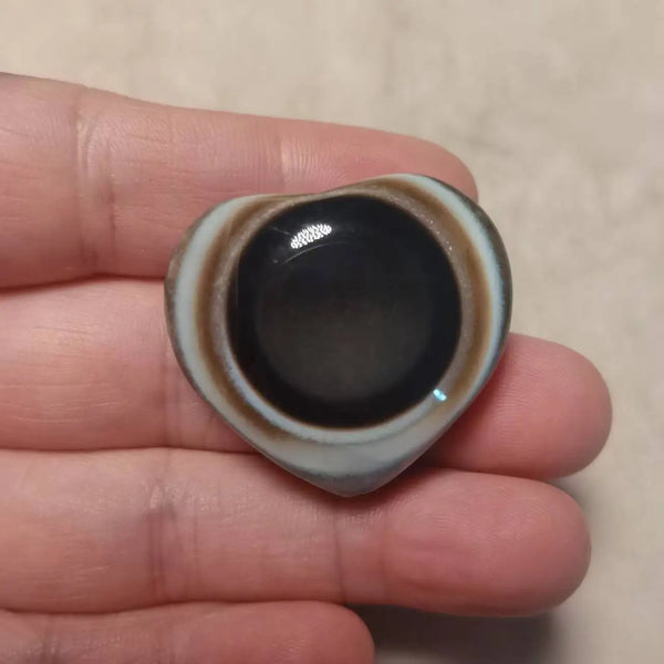 Tibetan Agate Dzi Heart-ToShay.org