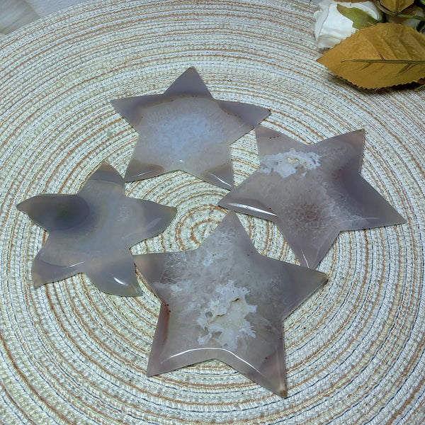Grey Druzy Agate Star-ToShay.org