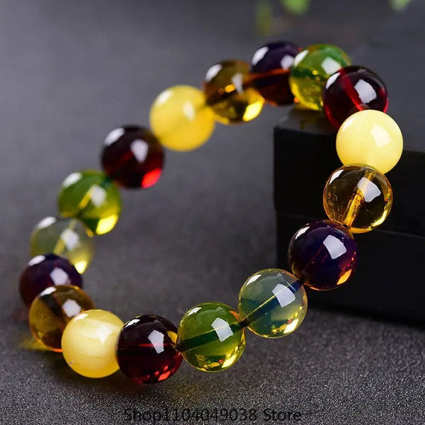 Mixed Amber Bead Bracelet-ToShay.org
