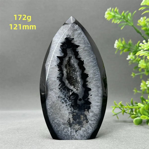 Black Onyx Geode Torch-ToShay.org