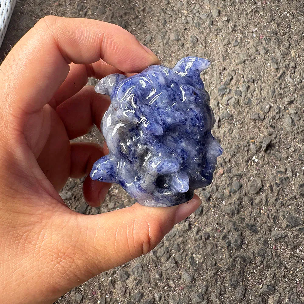 Blue Sodalite Medusa Head-ToShay.org