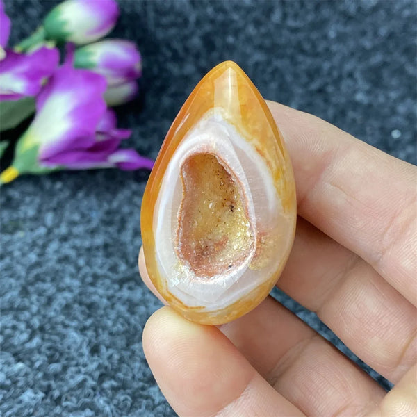 Red Agate Geode Crystal Egg-ToShay.org