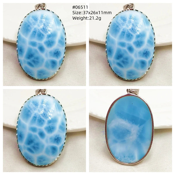 Blue Larimar Pendant-ToShay.org
