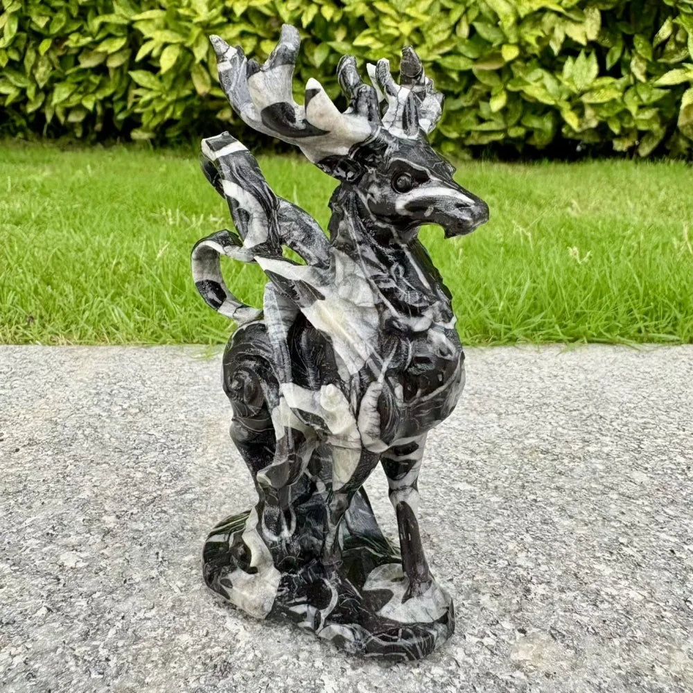Black White Shell Stone Deer-ToShay.org