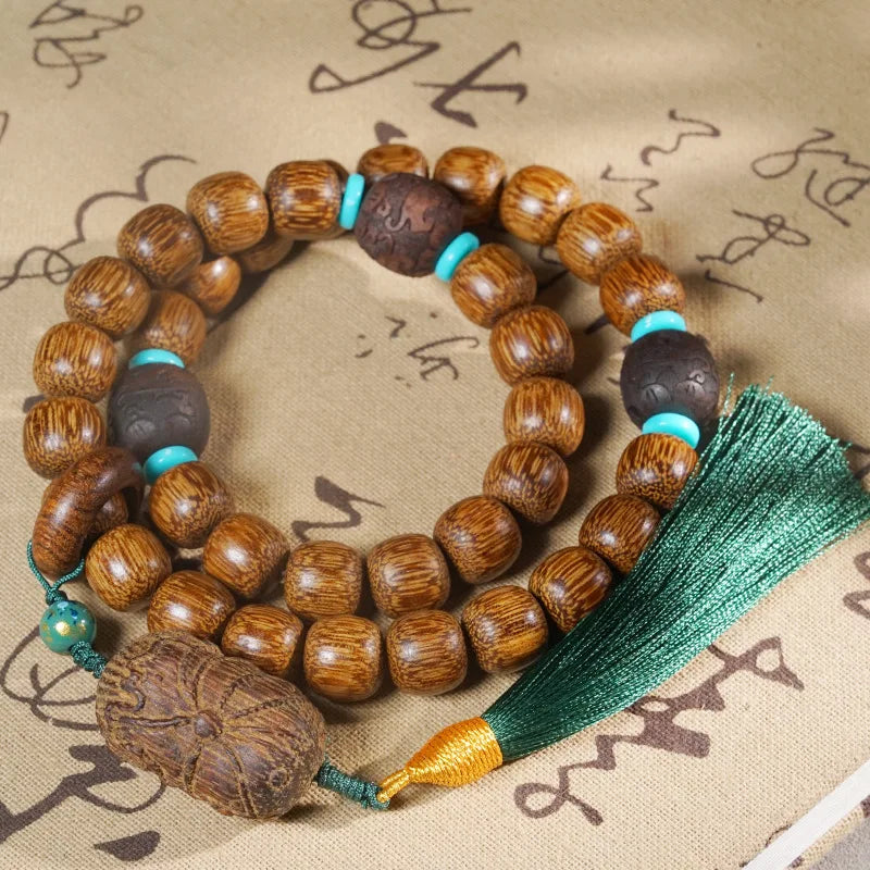 Brown Agarwood Barrel Beads-ToShay.org