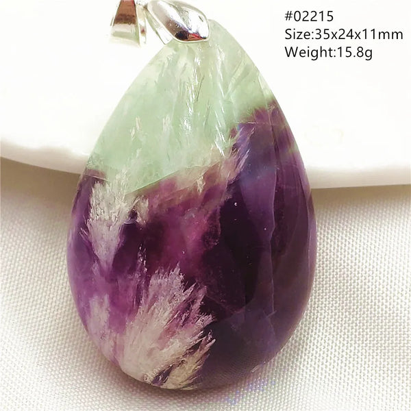 Green Blue Fluorite Pendant-ToShay.org