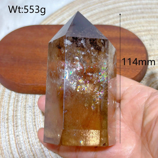 Smokey Rainbow Quartz Point-ToShay.org