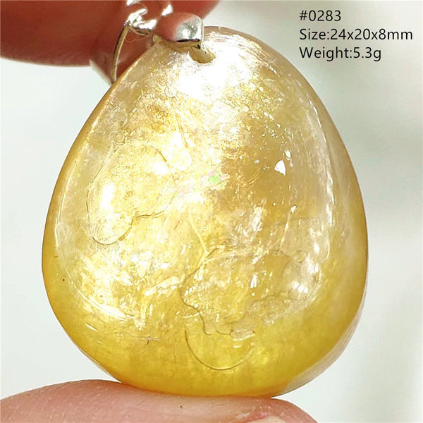 Gold Lepidolite Pendant-ToShay.org
