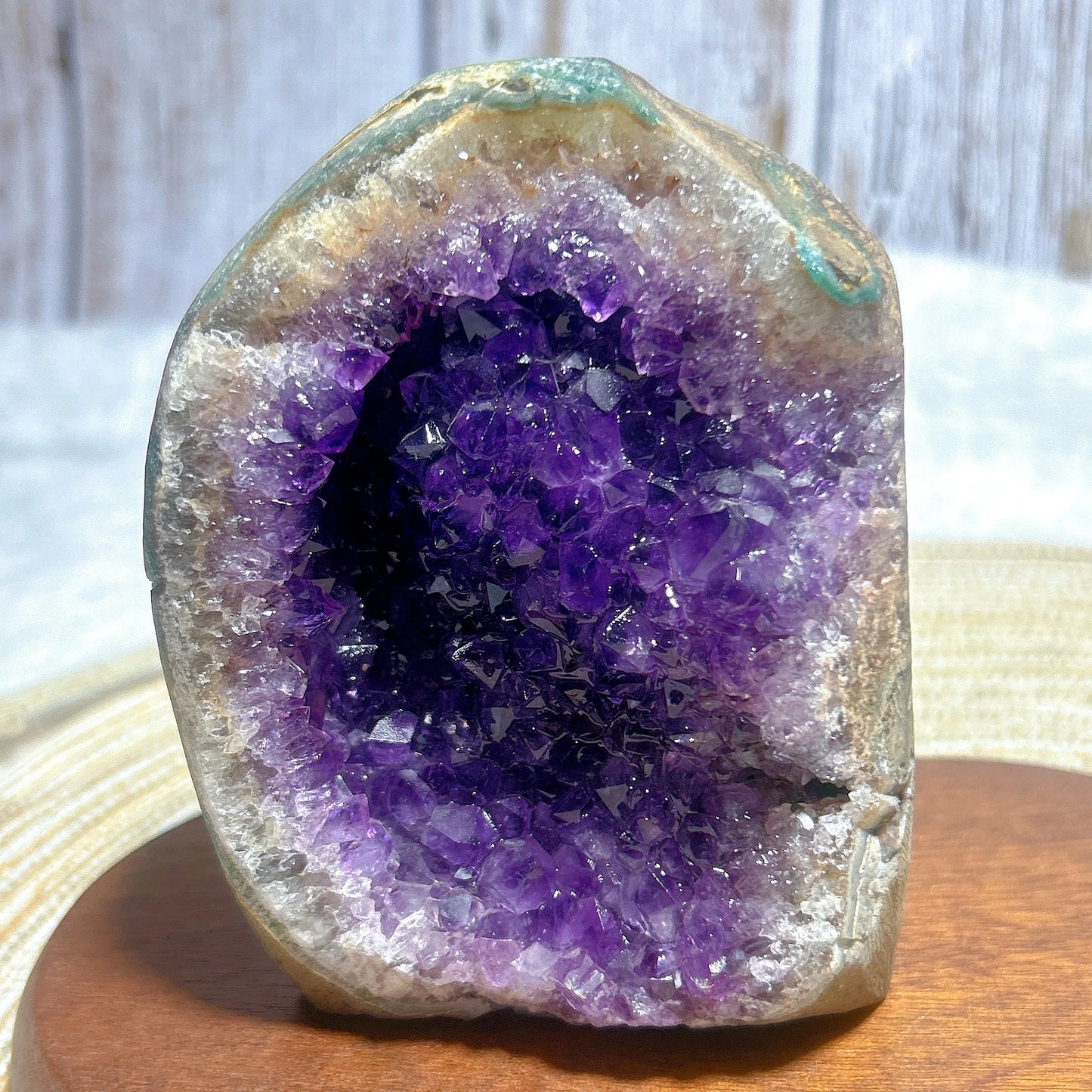 Purple Amethyst Cluster Geode-ToShay.org