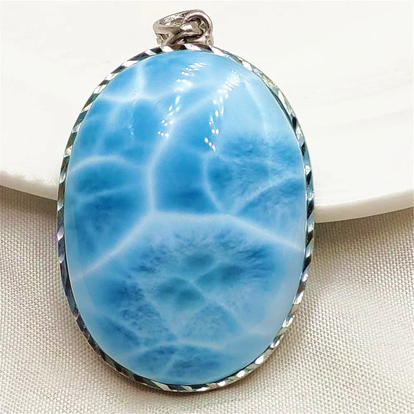 Blue Larimar Pendant-ToShay.org