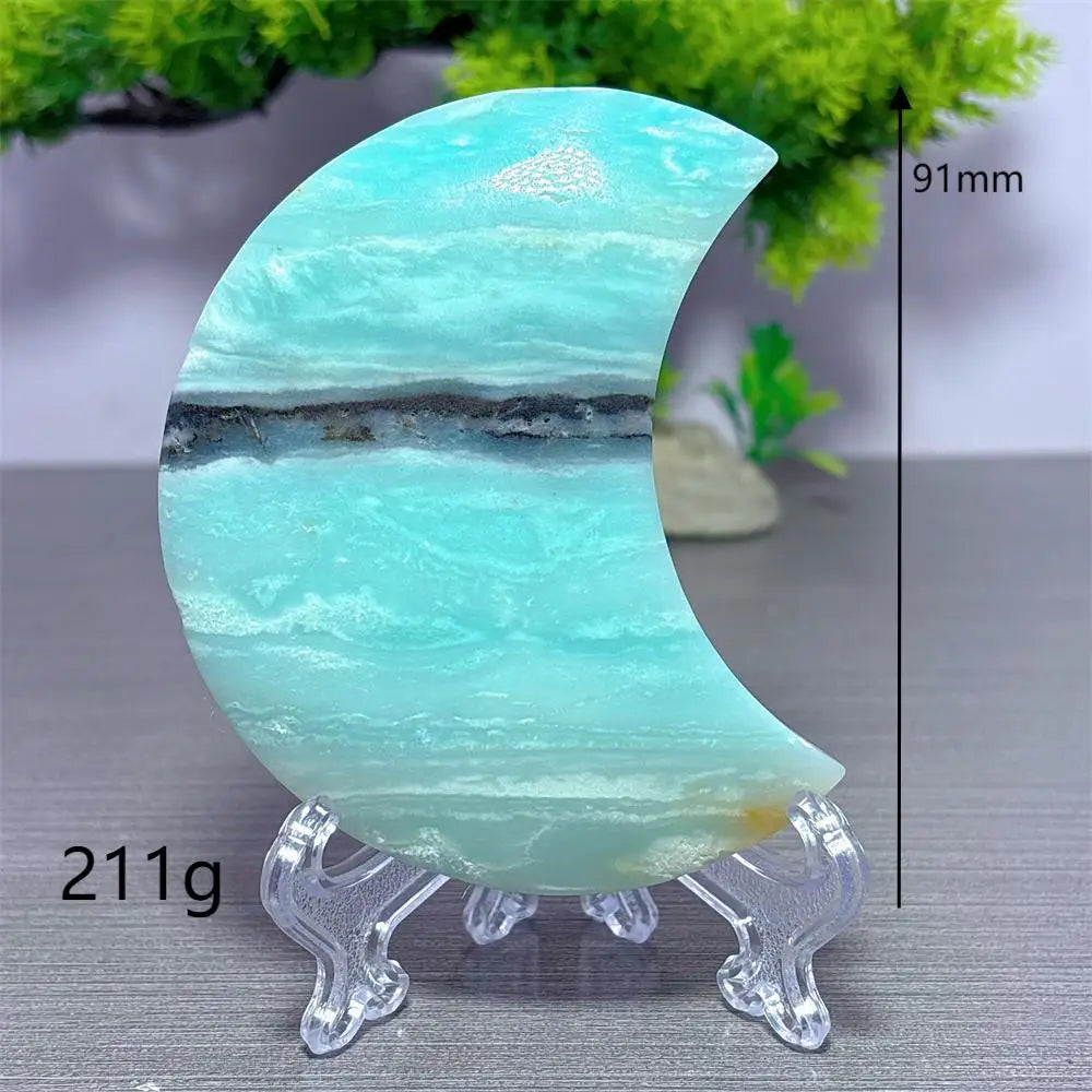 Blue Calcite Moon-ToShay.org