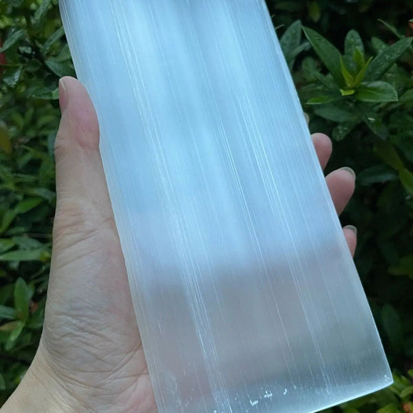 White Selenite Plate-ToShay.org