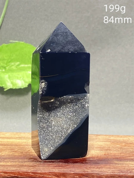 Black Striped Agate Tower-ToShay.org
