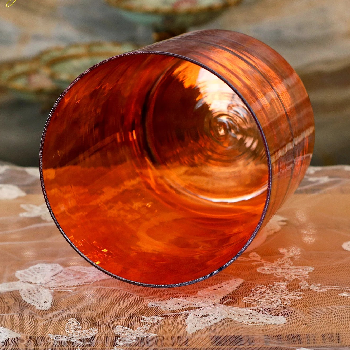 Crystal Soul Classic Red Aurora Crystal Singing Bowl for Meditation Seven Chakra Sound Therapy Prefect Pitch-ToShay.org