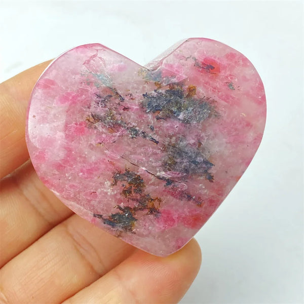 Pink Rose Stone Heart-ToShay.org
