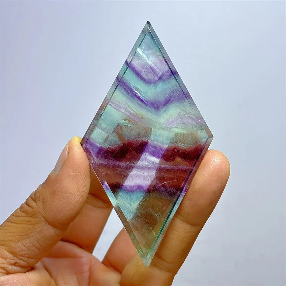 Rainbow Fluorite Rhombus-ToShay.org