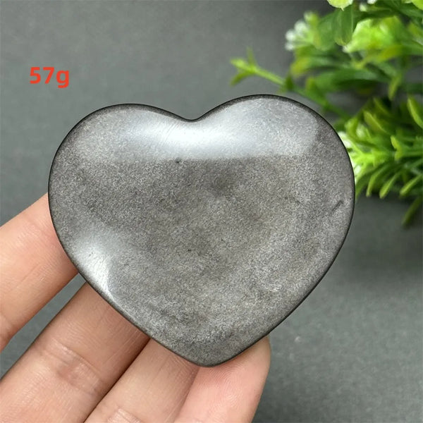 Silver Obsidian Quartz Heart-ToShay.org