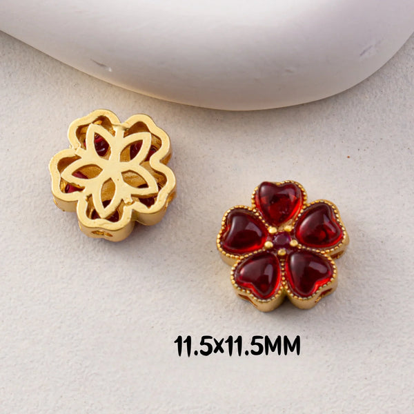 Gold Ruby Beads-ToShay.org