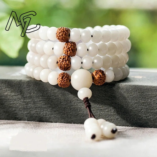 White Bodhi Root Beads-ToShay.org
