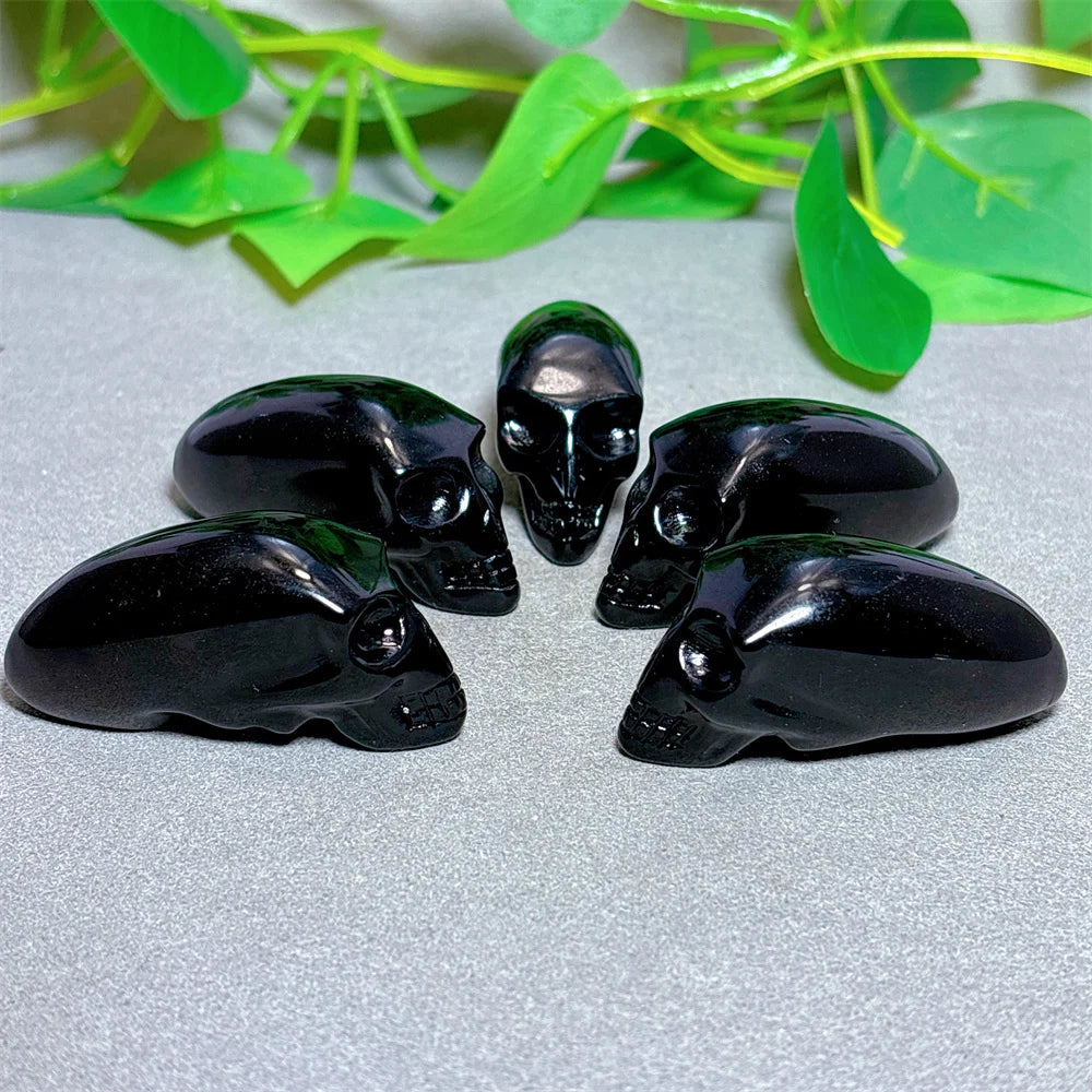 Black Obsidian Alien Skull-ToShay.org