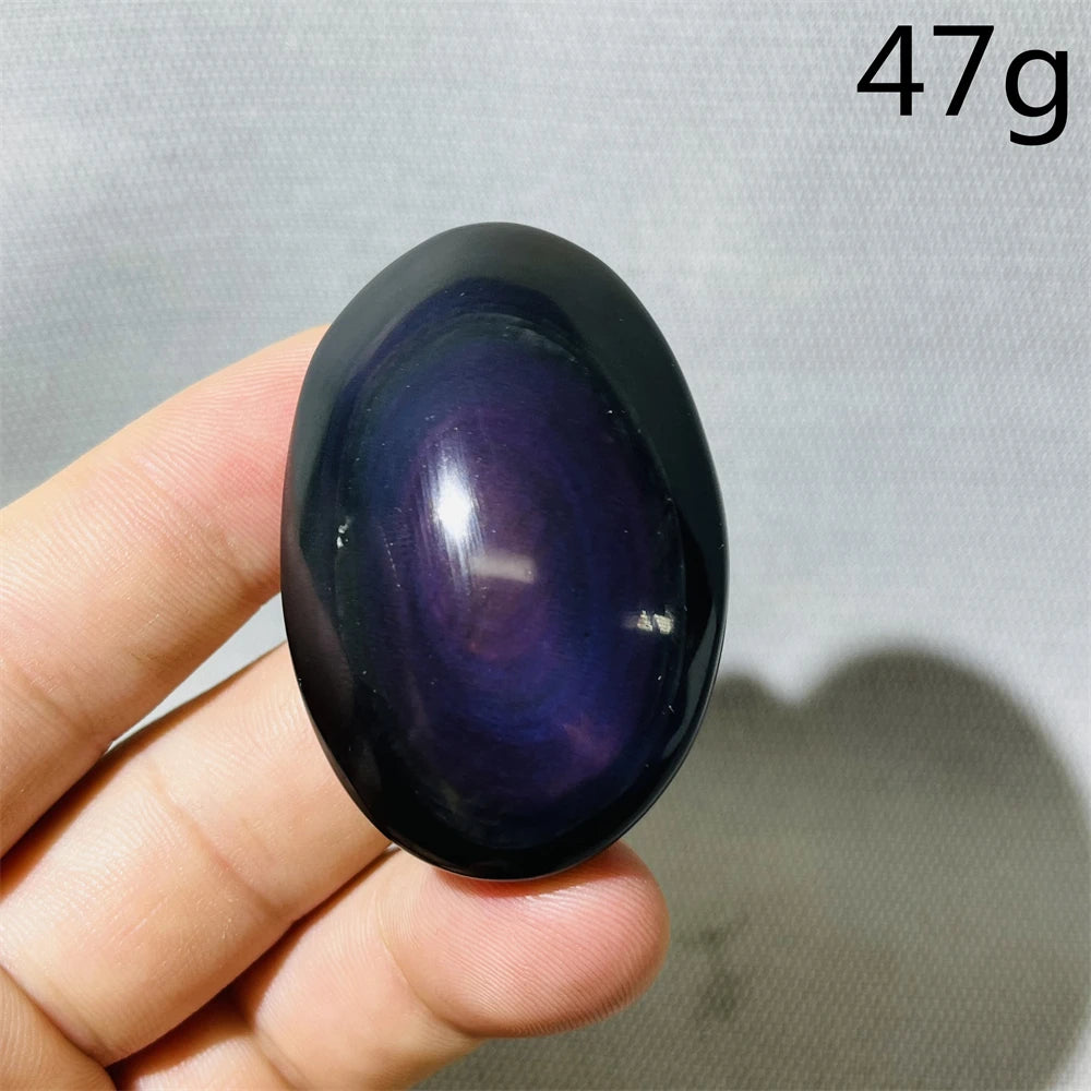Rainbow Obsidian Palmstone-ToShay.org