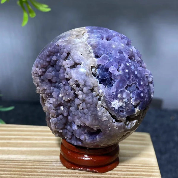 Purple Grape Agate Ball-ToShay.org