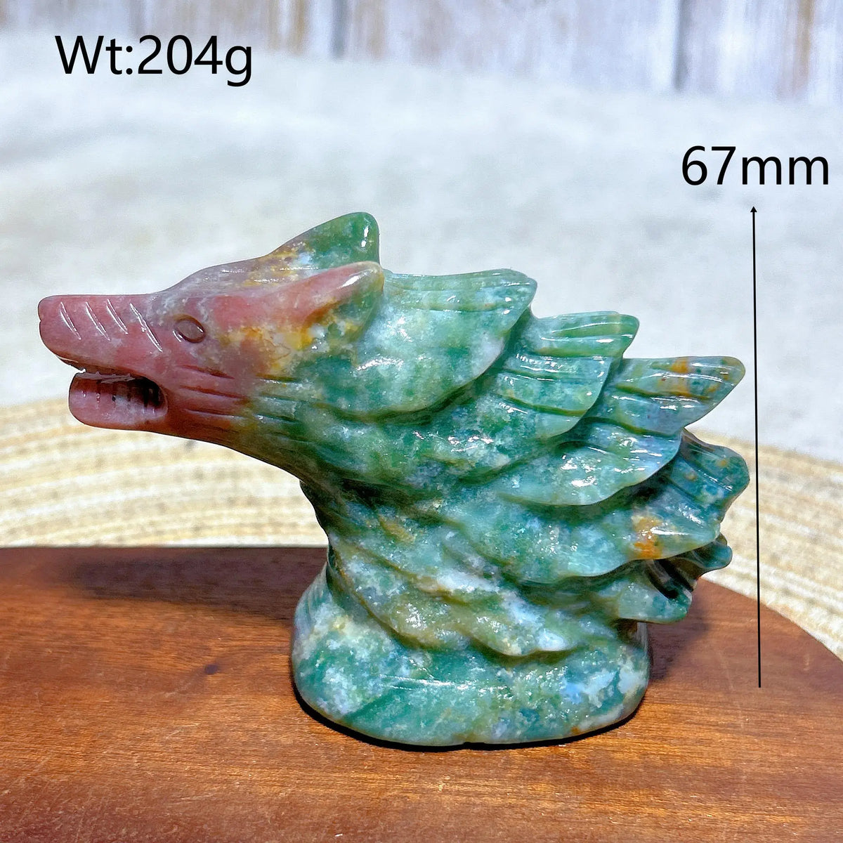 Ocean Jasper Wolf Head-ToShay.org