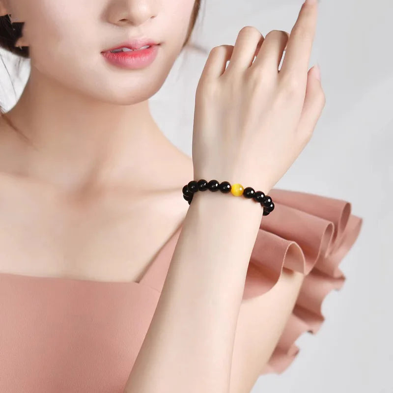 Black Gold Obsidian Bracelet-ToShay.org