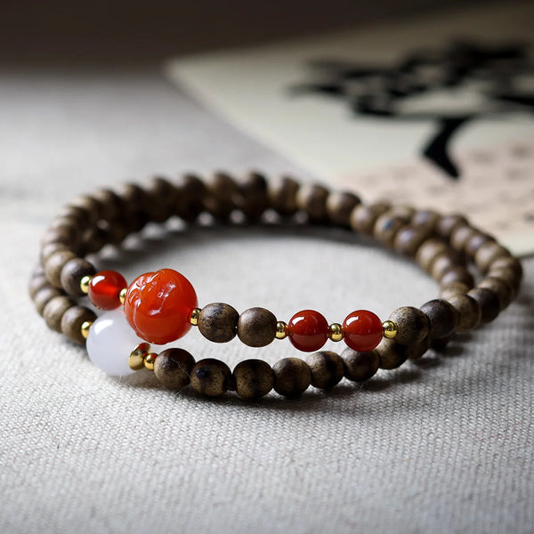 Wood Agarwood Bracelet-ToShay.org