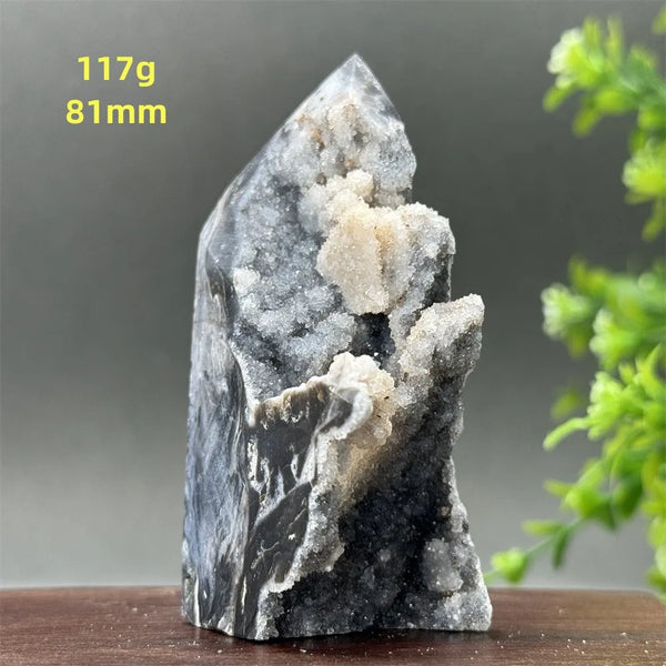 Purple Sphalerite Geode Obelisk-ToShay.org