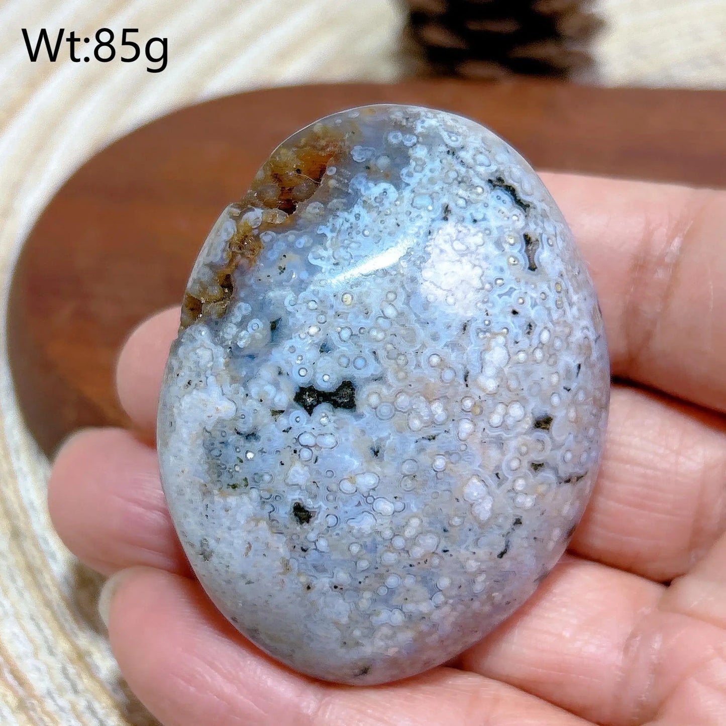 Ocean Jasper Palm Stone-ToShay.org